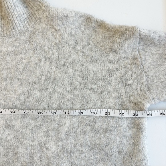 Princess Polly Wool Blend Jens Turtleneck Cropped Sweater Gray Small Medium - Picture 6 of 10